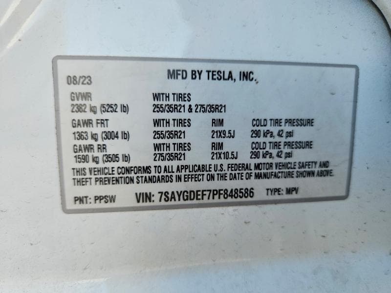 2023 TESLA MODEL Y 12