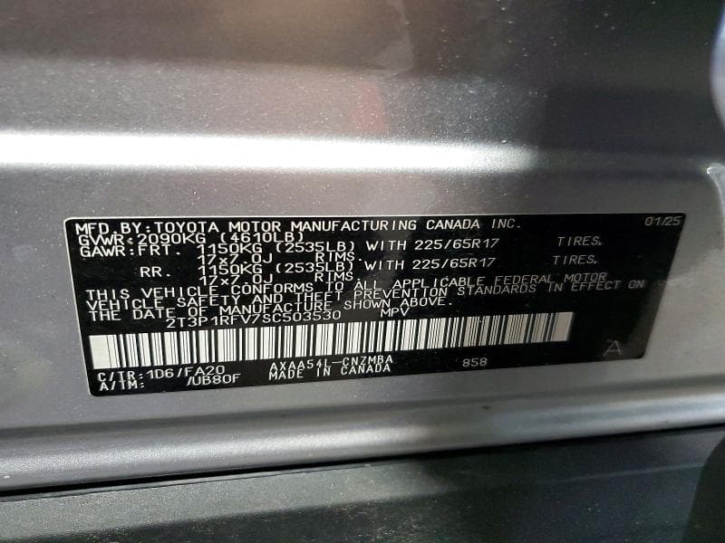 2025 TOYOTA RAV4 XLE 12