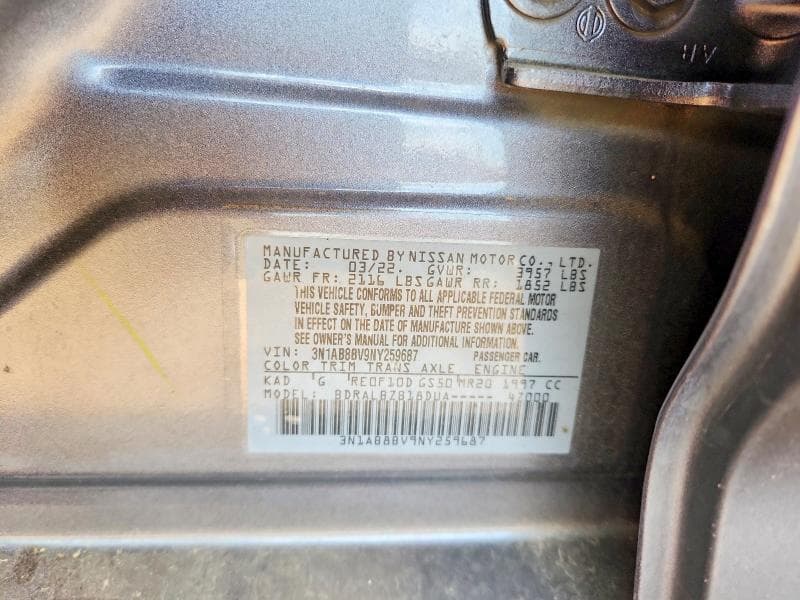2022 NISSAN SENTRA S 12