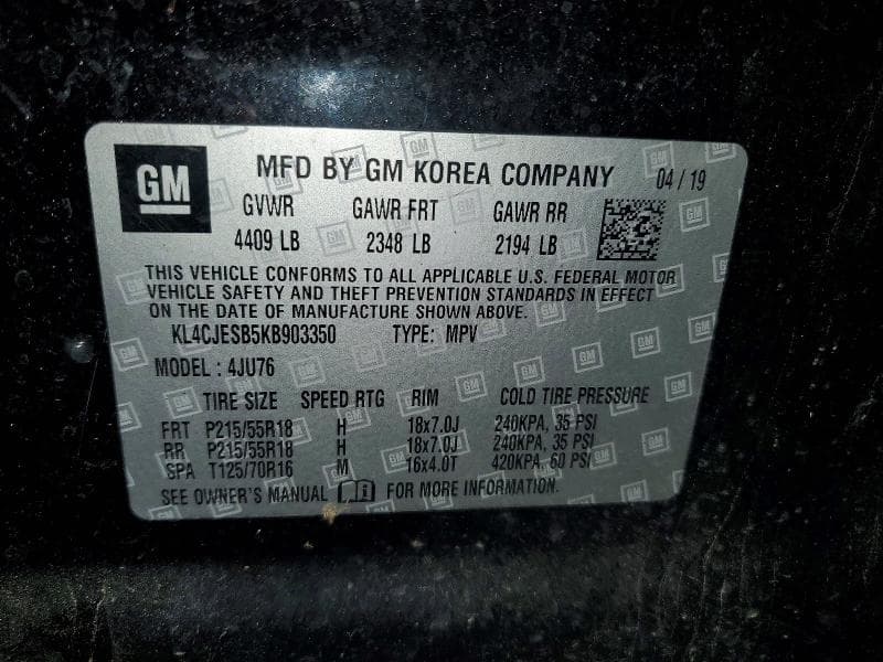 2019 BUICK ENCORE PREFERRED 13