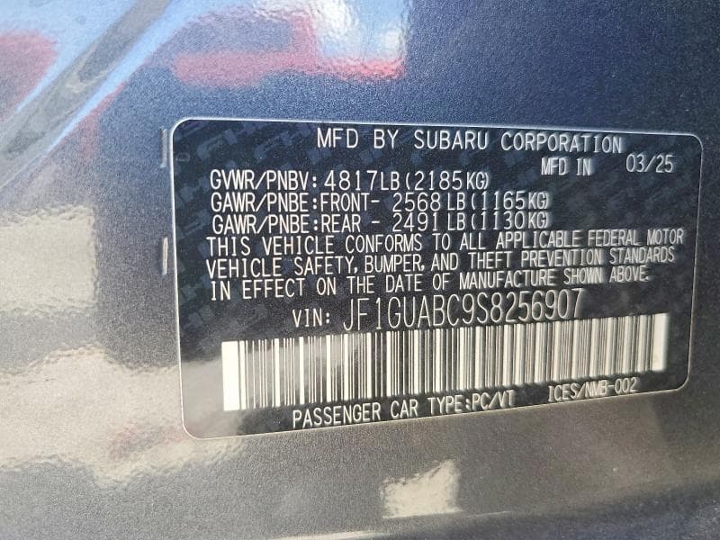 2025 SUBARU IMPREZA 13