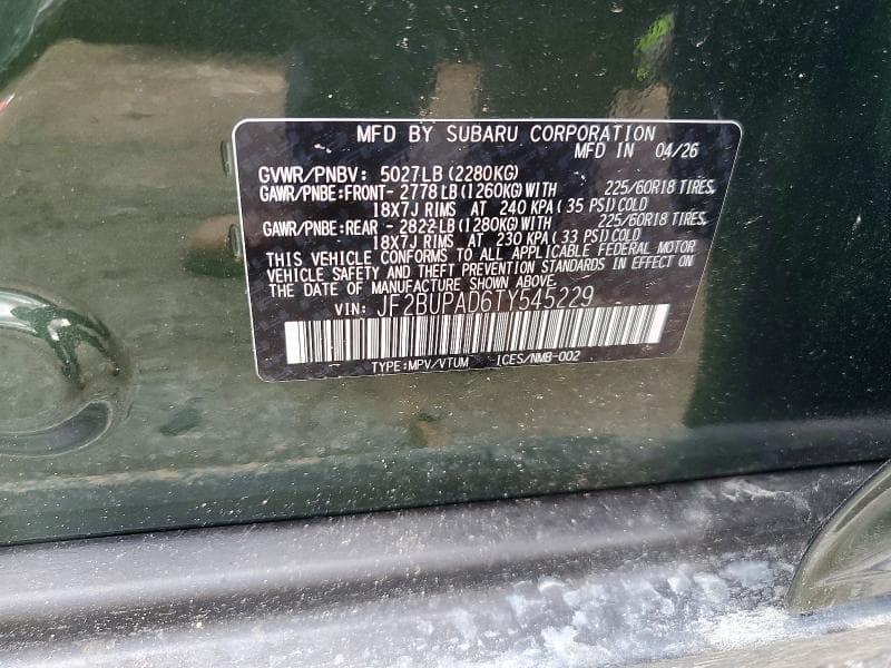 2026 SUBARU OUTBACK PREMIUM 13