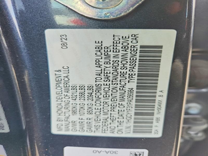 2023 HONDA ACCORD EX 13