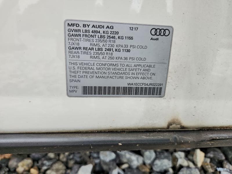 2018 AUDI Q3 PREMIUM 13