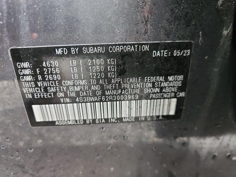 2024 SUBARU LEGACY PREMIUM 12