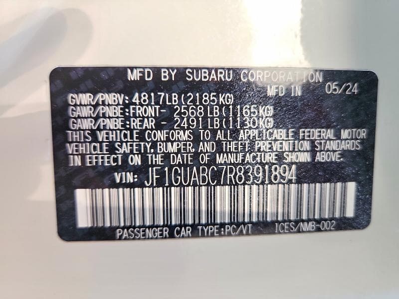 2024 SUBARU IMPREZA 10