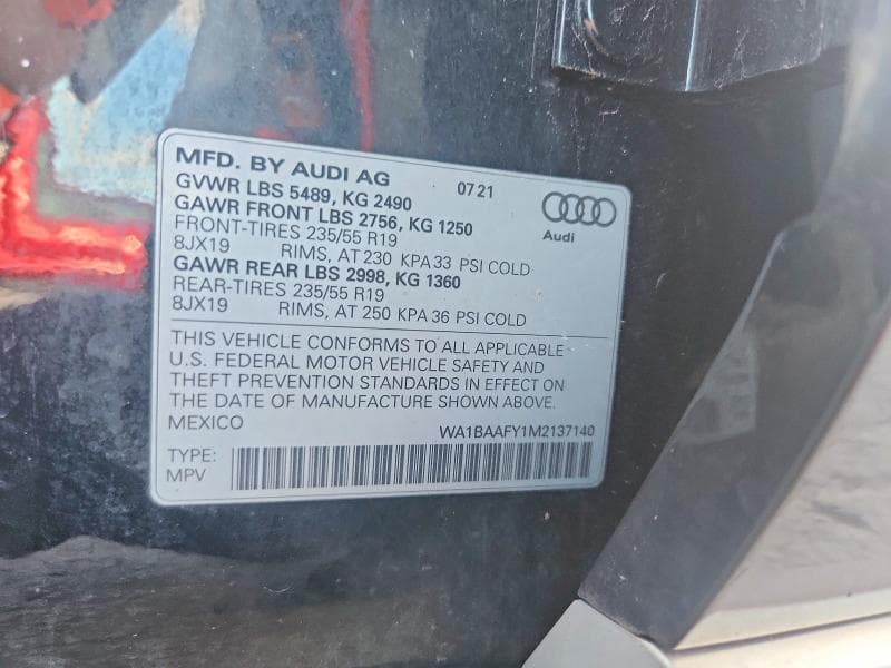 2021 AUDI Q5 PREMIUM PLUS 13