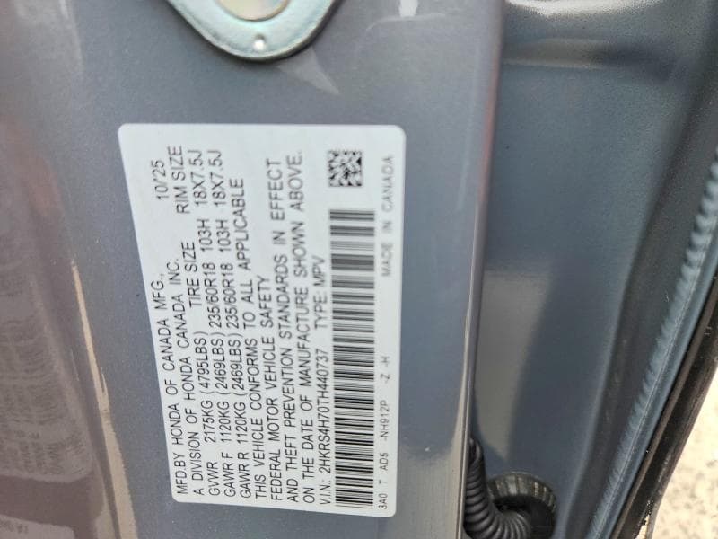 2026 HONDA CR-V EXL 12