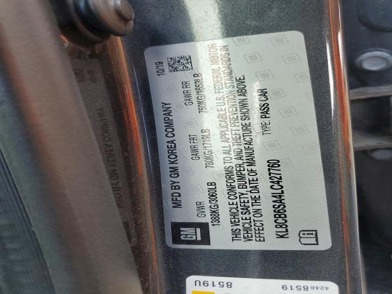 2020 CHEVROLET SPARK LS 12