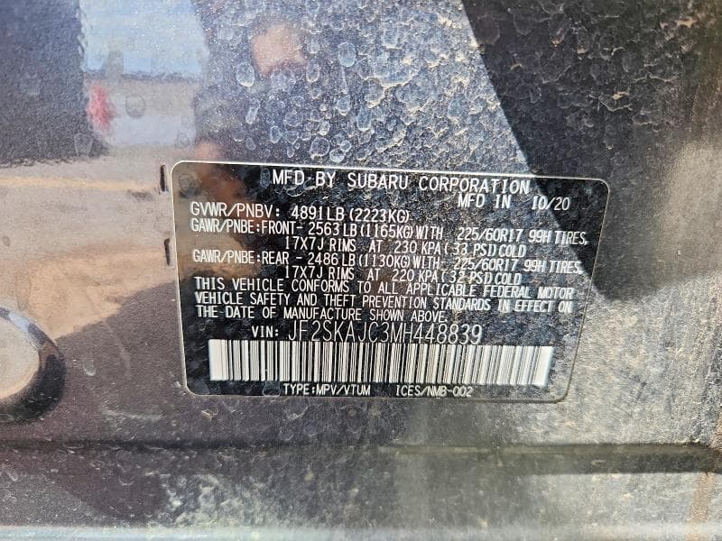 2021 SUBARU FORESTER PREMIUM 13