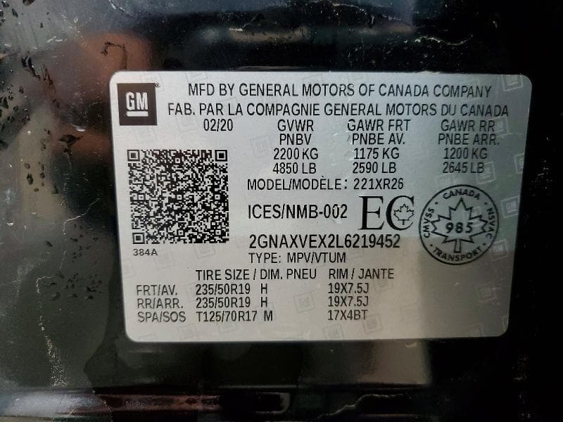 2020 CHEVROLET EQUINOX LT 13