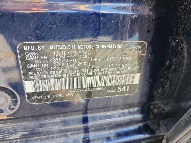 2019 MITSUBISHI OUTLANDER SE 13