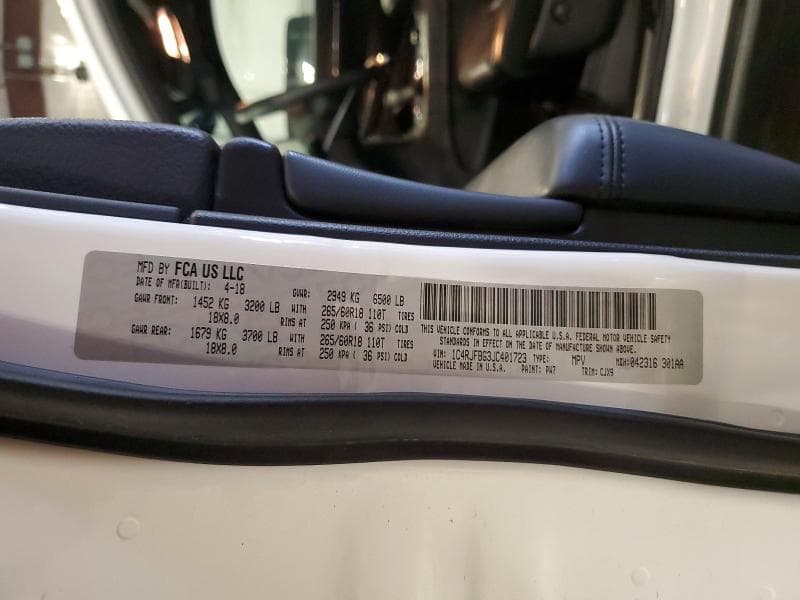 2018 JEEP GRAND CHEROKEE LIMITED 13