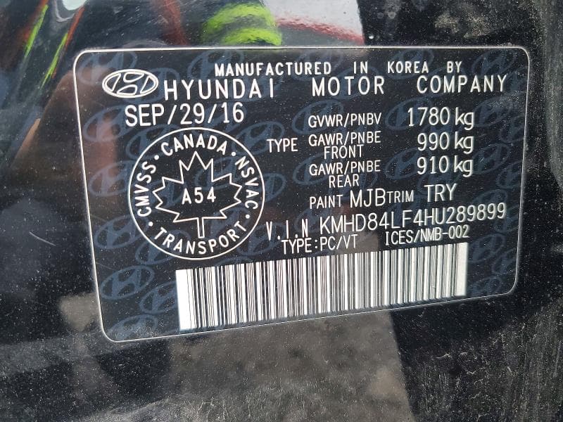 2017 HYUNDAI ELANTRA SE 13