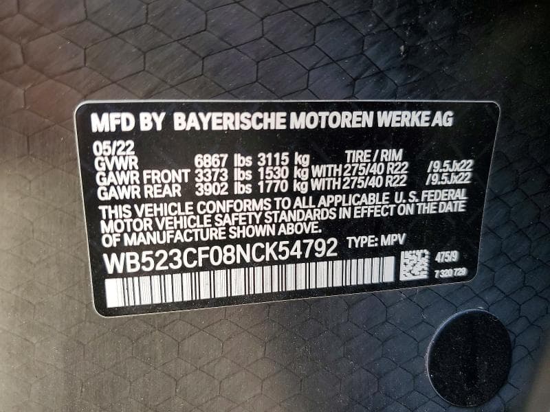 2022 BMW IX XDRIVE50 13