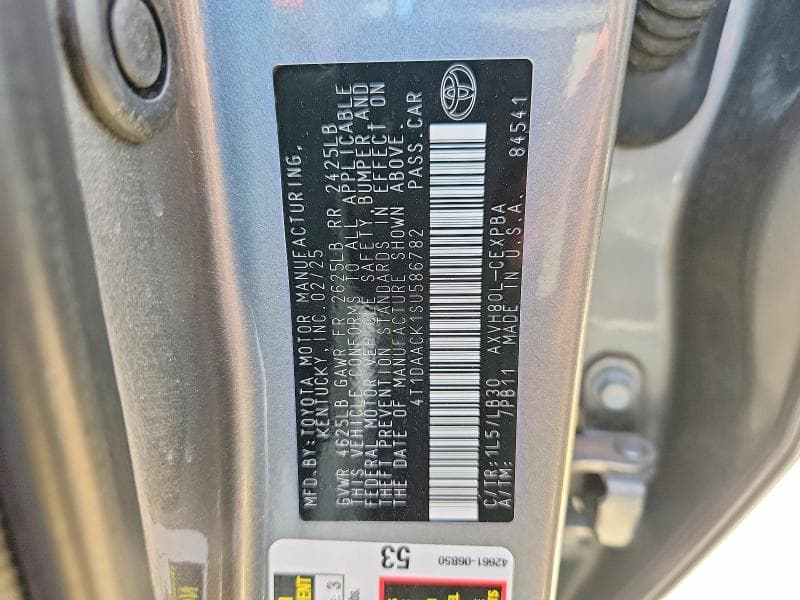 2025 TOYOTA CAMRY XSE 12