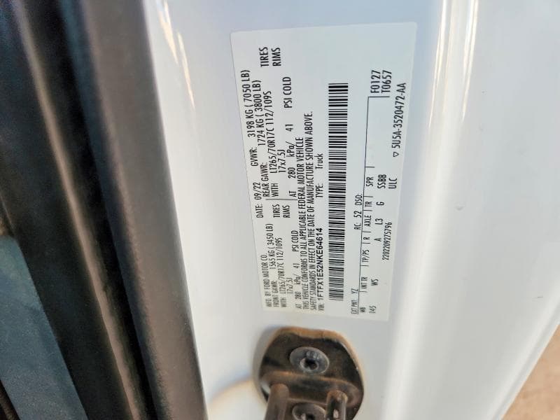 2022 FORD F150 SUPER CAB 12