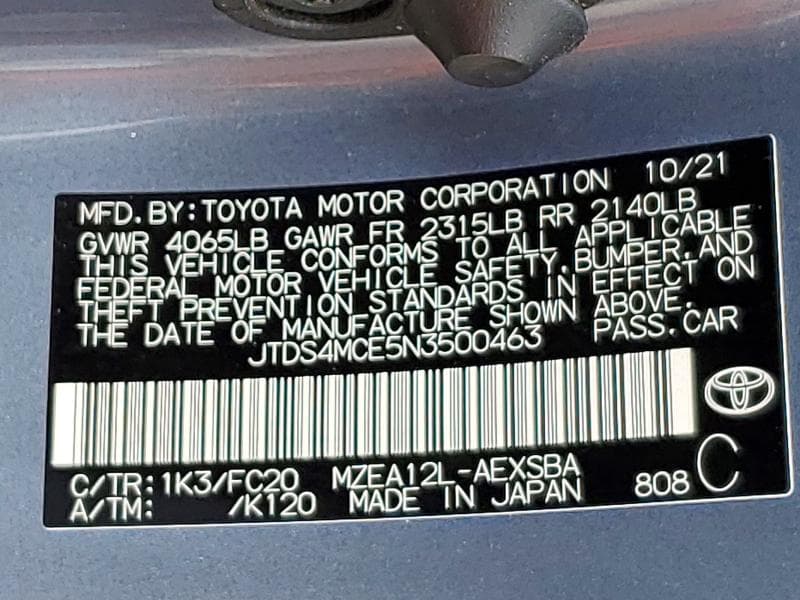 2022 TOYOTA COROLLA SE 13
