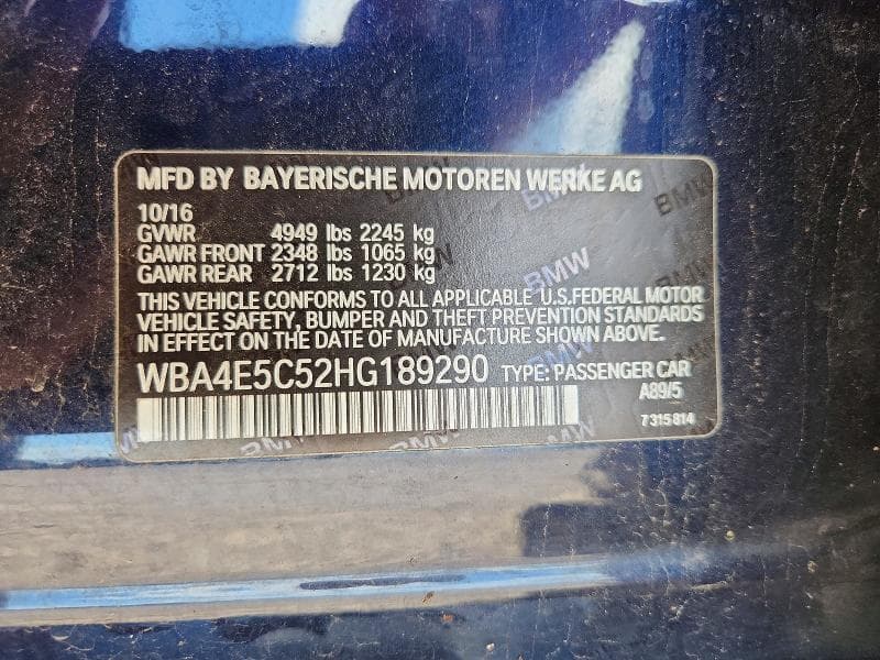 2017 BMW 440XI GRAN COUPE 14