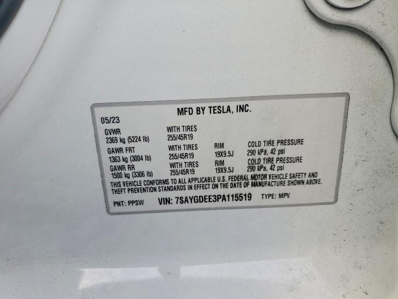 2023 TESLA MODEL Y 12