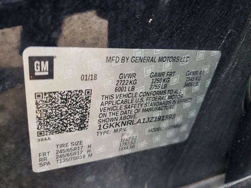 2018 GMC ACADIA SLE 13