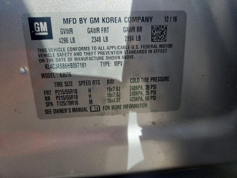 2017 BUICK ENCORE PREFERRED 12