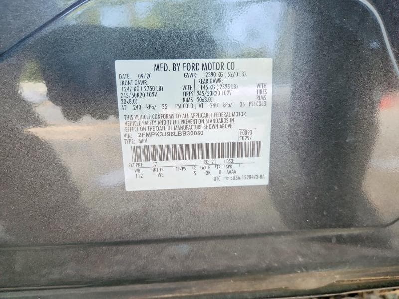 2020 FORD EDGE SEL 13