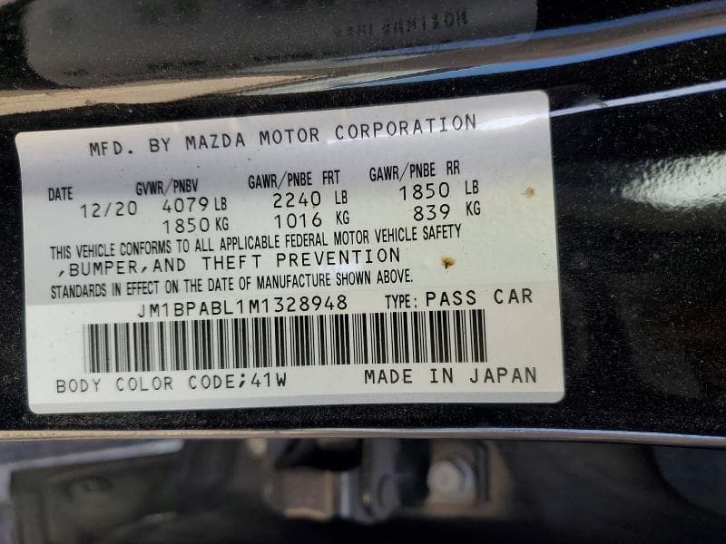 2021 MAZDA 3 SELECT 13