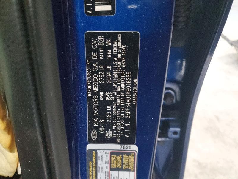 2019 KIA FORTE S 12