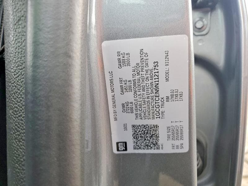 2022 CHEVROLET COLORADO LT 12