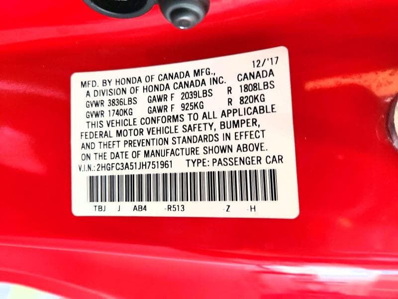 2018 HONDA CIVIC SI 13