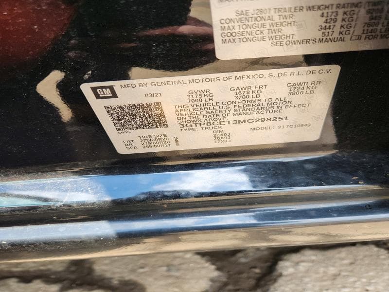 2021 GMC SIERRA C1500 ELEVATION 12