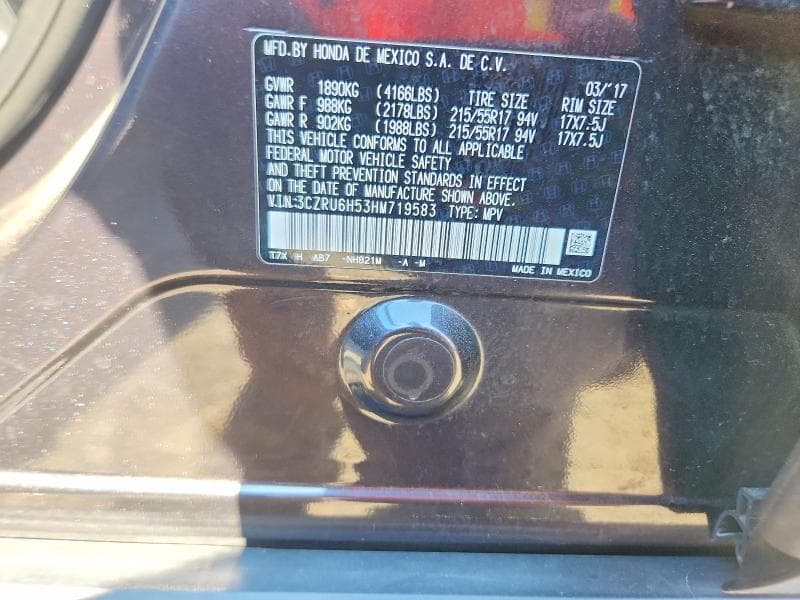 2017 HONDA HR-V EX 13