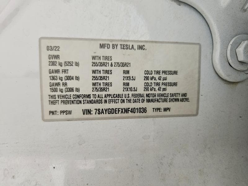 2022 TESLA MODEL  Y 13