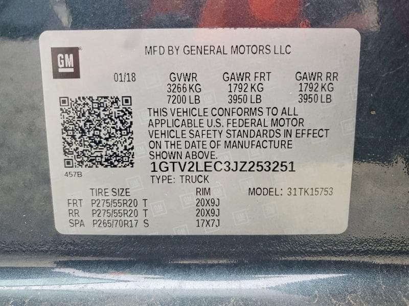 2018 GMC SIERRA K1500 12
