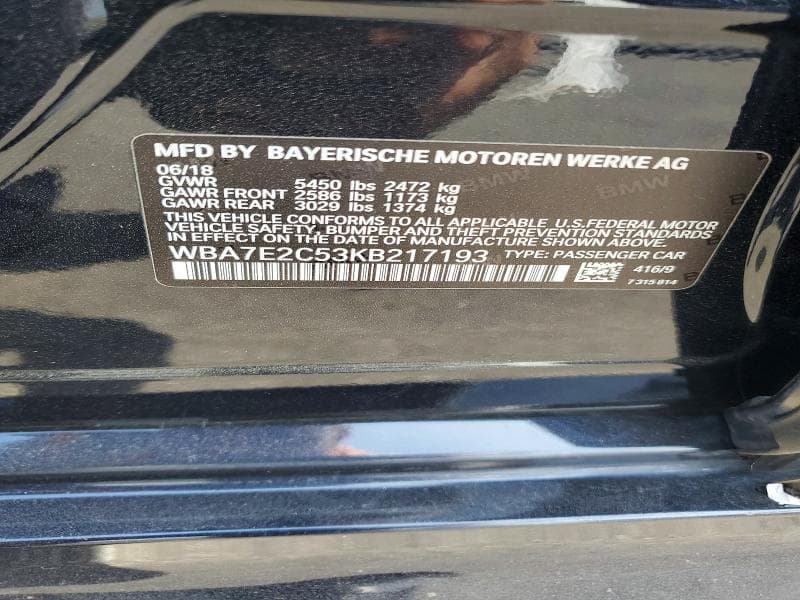 2019 BMW 740 I 13