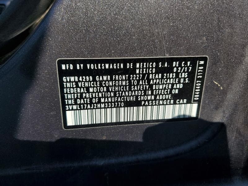 2017 VOLKSWAGEN JETTA SEL 13