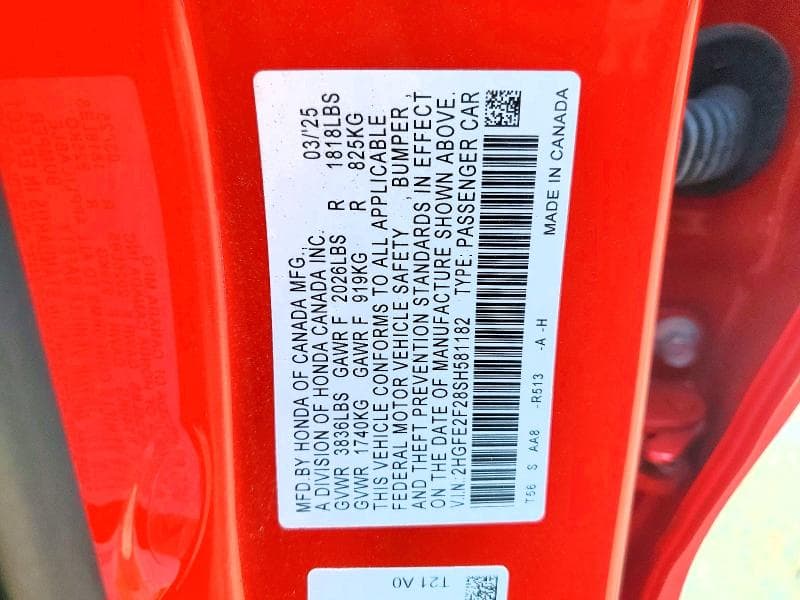 2025 HONDA CIVIC LX 12
