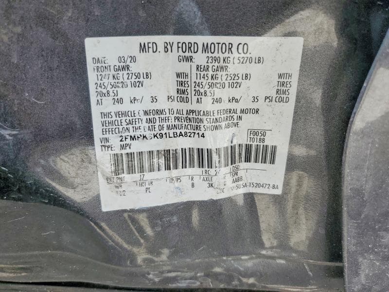 2020 FORD EDGE TITANIUM 12