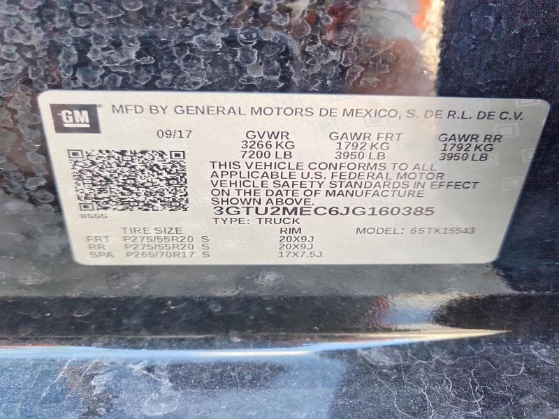 2018 GMC SIERRA K1500 SLE 13