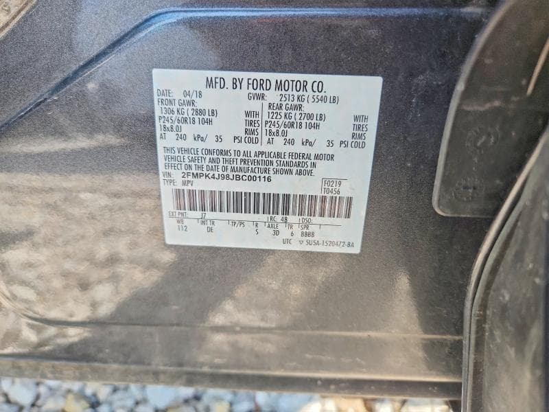 2018 FORD EDGE SEL 13