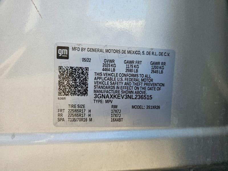 2022 CHEVROLET EQUINOX LT 13