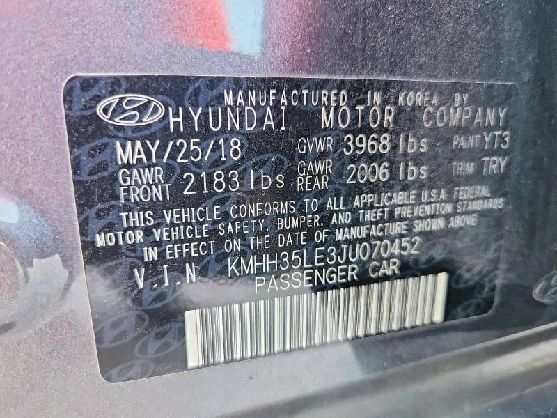 2018 HYUNDAI ELANTRA GT BASE 12