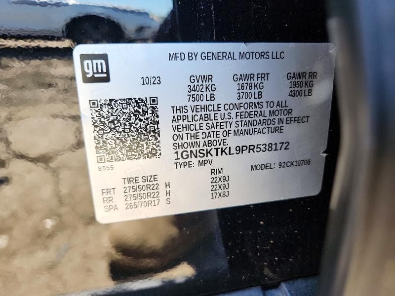 2023 CHEVROLET TAHOE K1500 HIGH COUNTRY 13