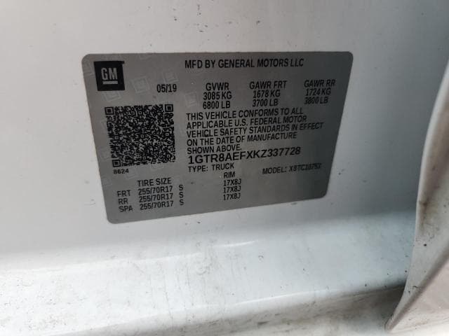 2019 GMC SIERRA C1500 12