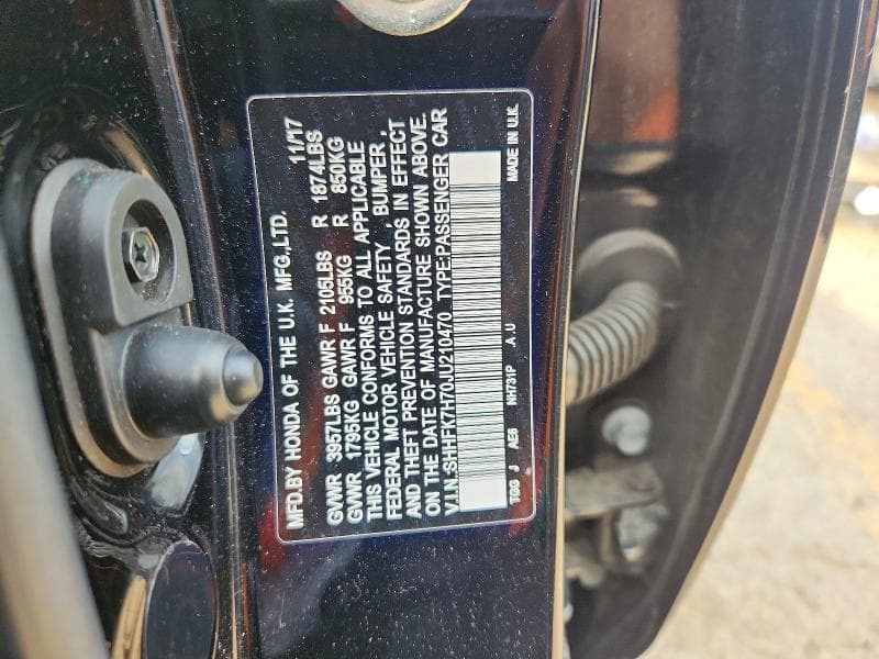 2018 HONDA CIVIC EXL 12