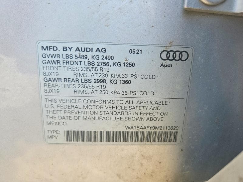 2021 AUDI Q5 PREMIUM PLUS 12