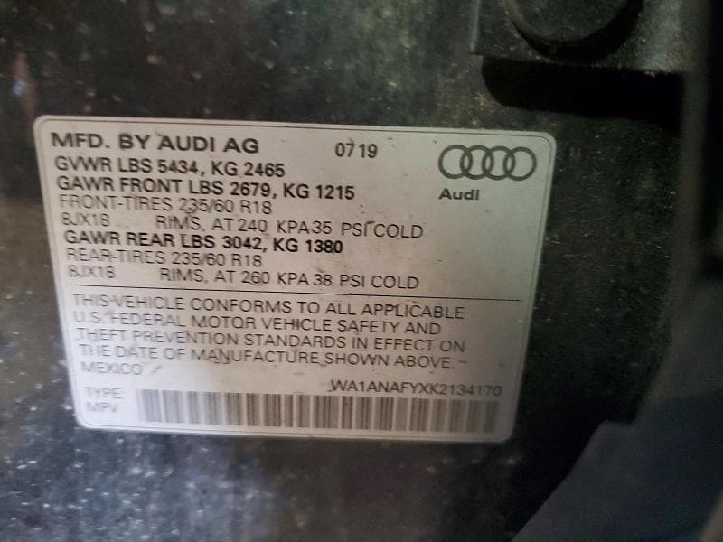 2019 AUDI Q5 PREMIUM 13