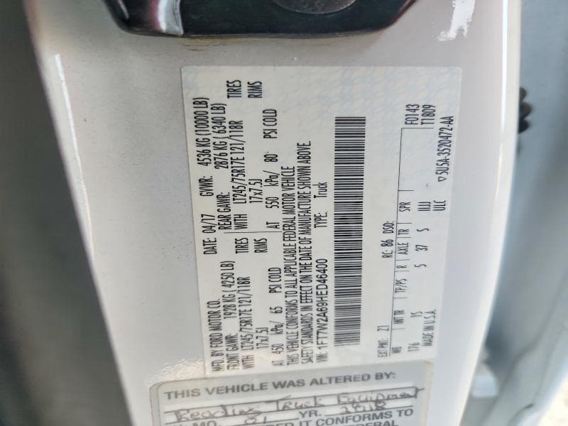 2017 FORD F250 SUPER DUTY 12