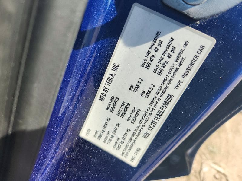 2020 TESLA MODEL 3 12
